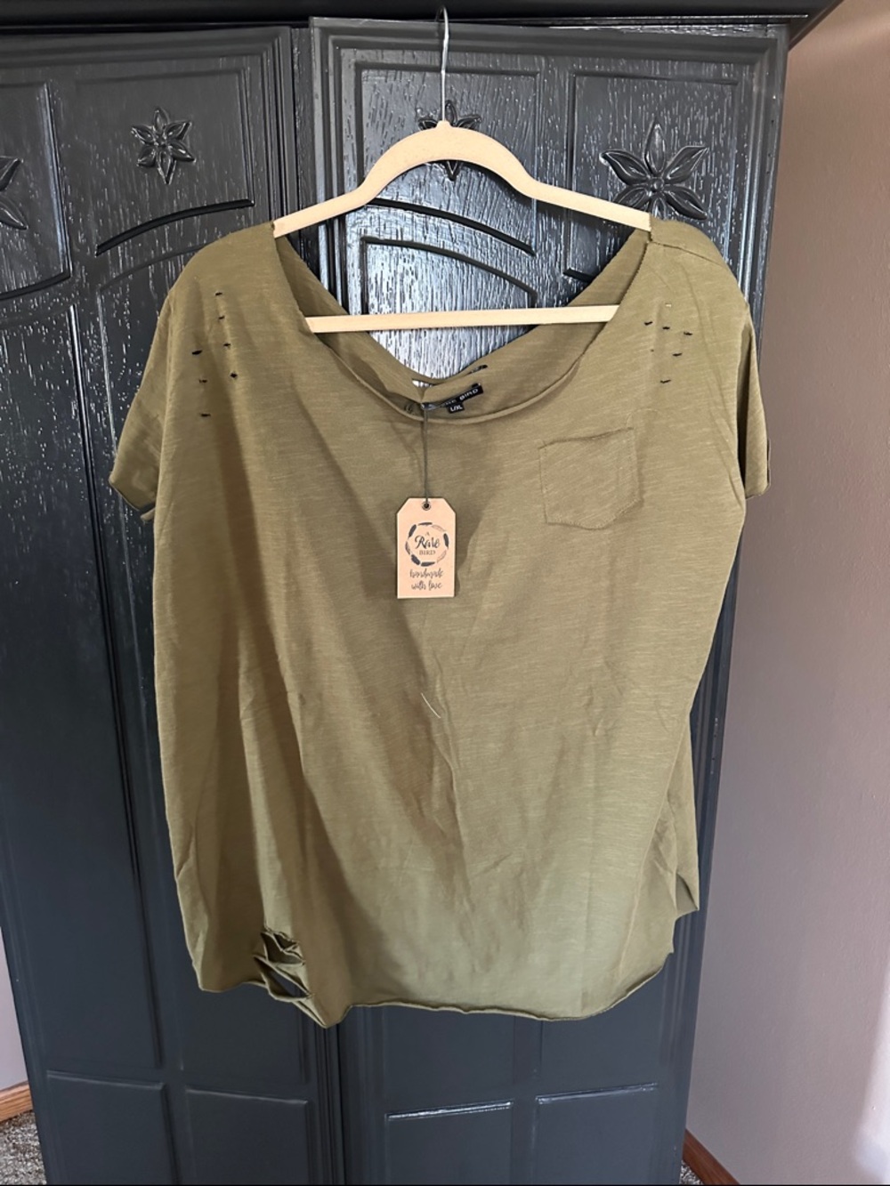 A Rare Bird new with tags distressed t